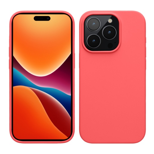 Husa Kwmobile pentru Apple iPhone 15 Pro Max, Roz, Silicon, 61956.103