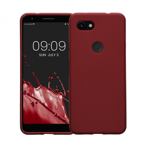 Husa kwmobile pentru Google Pixel 3a, Silicon, Visiniu, 47590.187