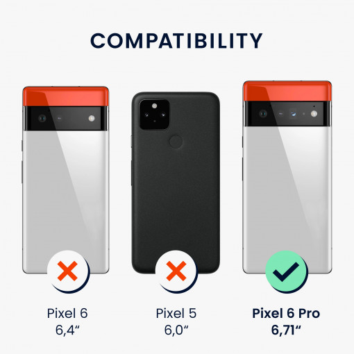 Husa kwmobile pentru Google Pixel 6 Pro, Plastic, Gri, 60090.19