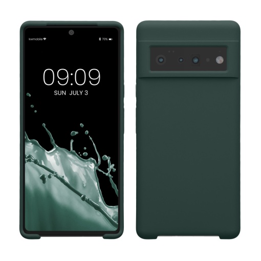 Husa Kwmobile pentru Google Pixel 6 Pro, Verde inchis, Silicon, KWM000013OI051C