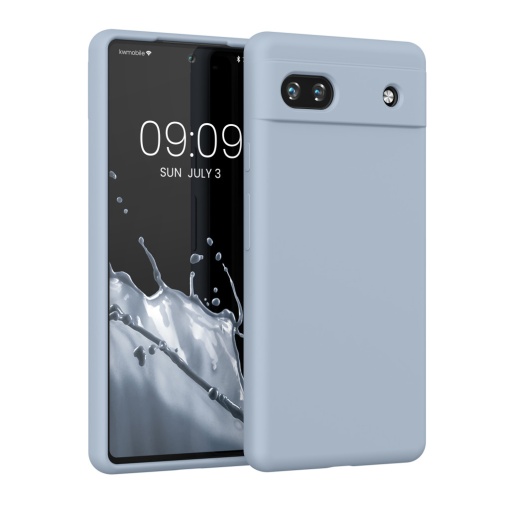 Husa Kwmobile pentru Google Pixel 6a, Albastru deschis, Silicon, KWM000015FZ061C