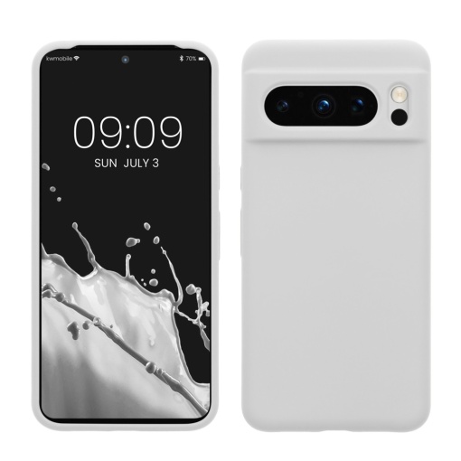 Husa Kwmobile pentru Google Pixel 8 Pro, Alb, Silicon, 61854.02