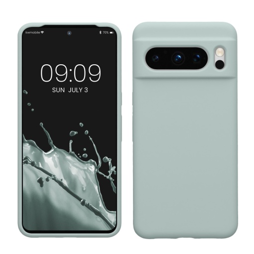 Husa Kwmobile pentru Google Pixel 8 Pro, Verde deschis, Silicon, 61854.2
