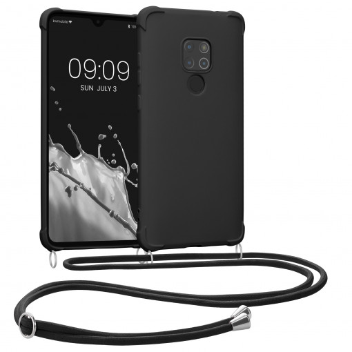 Husa Kwmobile pentru Huawei Mate 20, Silicon, Negru, 59006.01