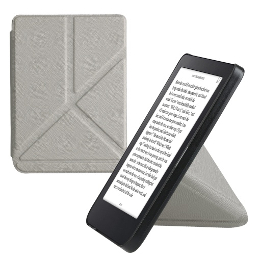 Husa Kwmobile pentru Kobo Clara 2E, Argintiu, Piele ecologica, KWM000017NQ012C