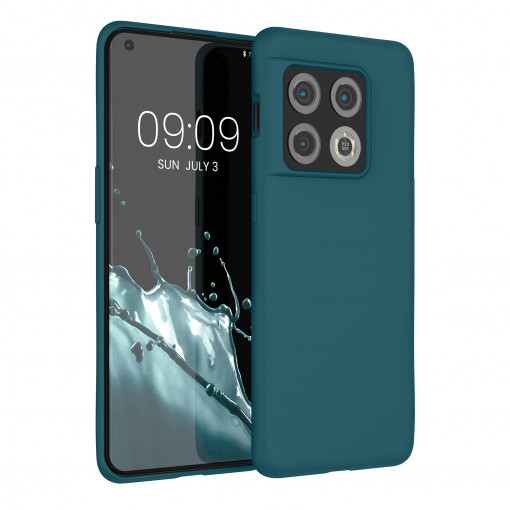 Husa Kwmobile pentru OnePlus 10 Pro, Silicon, Verde, 57460.57