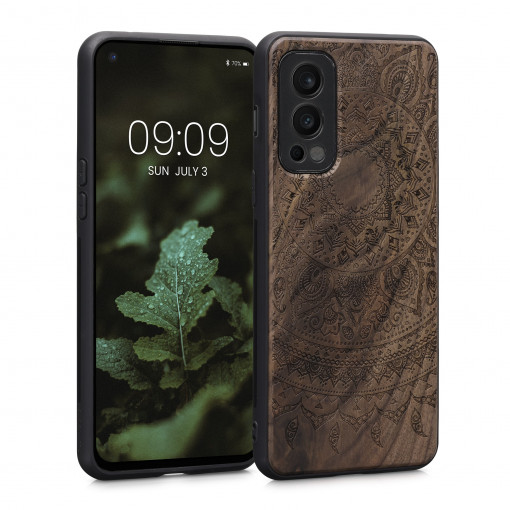 Husa Kwmobile pentru OnePlus Nord 2 5G, Lemn, Maro, 56448.06