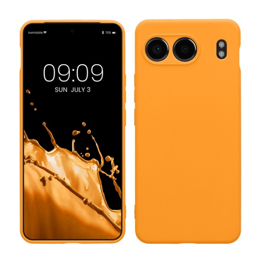 Husa Kwmobile pentru OnePlus Nord 4, Portocaliu, Silicon, KWM000022VI005C