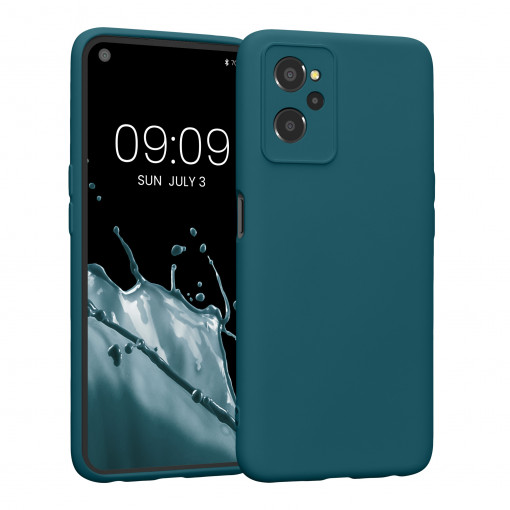 Husa Kwmobile pentru Realme 9i, Silicon, Verde, 58294.57