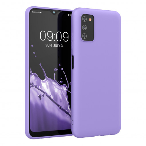 Husa Kwmobile pentru Samsung Galaxy A03s, Silicon, Mov, 56517.222