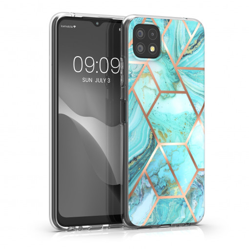 Husa Kwmobile pentru Samsung Galaxy A22 5G, Silicon, Multicolor, 58845.01