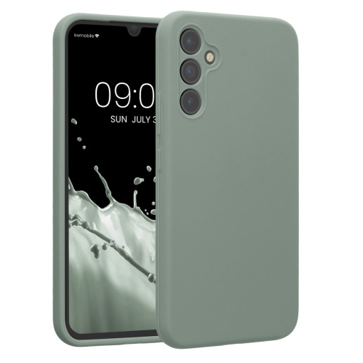 Husa Kwmobile pentru Samsung Galaxy A34 5G, Verde, Silicon, KWM000018GC055C