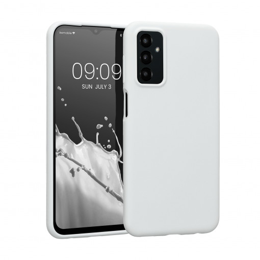 Husa Kwmobile pentru Samsung Galaxy M23 5G, Silicon, Alb, 57824.48