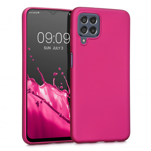 Husa Kwmobile pentru Samsung Galaxy M33 5G, Silicon, Roz, 57953.65