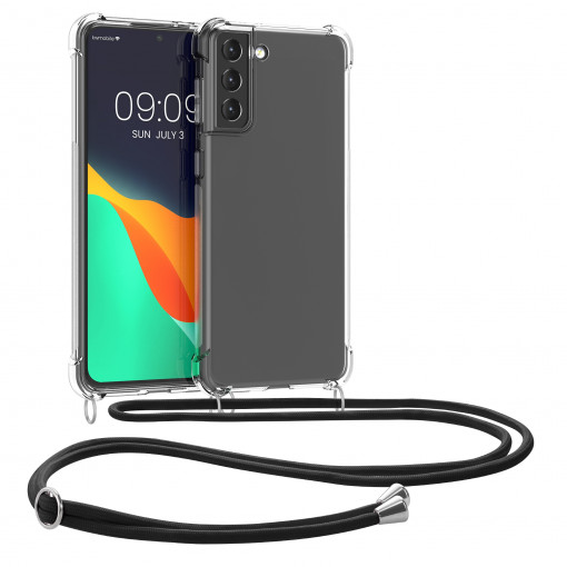 Husa Kwmobile pentru Samsung Galaxy S21 Plus, Silicon, Transparent, 57720.03