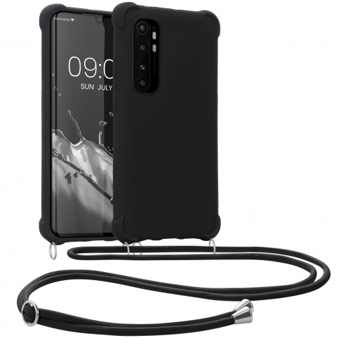 Husa Kwmobile pentru Xiaomi Mi Note 10 Lite, Silicon, Negru, 53157.01
