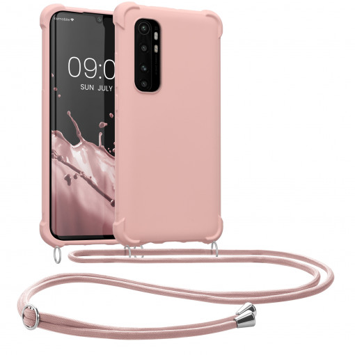 Husa Kwmobile pentru Xiaomi Mi Note 10 Lite, Silicon, Roz, 53157.154