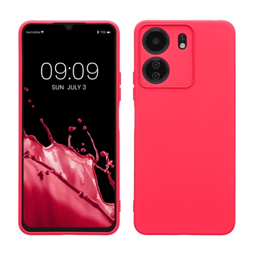 Husa Kwmobile pentru Xiaomi Poco C65/Redmi 13C, Roz, Silicon, KWM000020KN006C