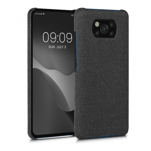 Husa Kwmobile pentru Xiaomi Poco X3 NFC/Poco X3 Pro, Textil, Gri, 57486.19