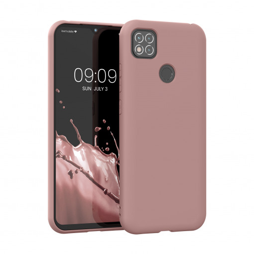 Husa Kwmobile pentru Xiaomi Redmi 9C, Silicon, Roz, 56565.193