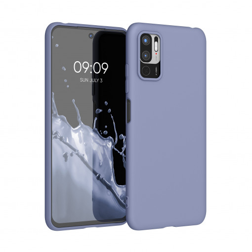 Husa Kwmobile pentru Xiaomi Redmi Note 10 5G, Silicon, Albastru, 54947.130