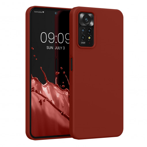 Husa kwmobile pentru Xiaomi Redmi Note 11 Pro/Redmi Note 11 Pro 5G/Redmi Note 12 Pro , Silicon, Visiniu, 57373.248