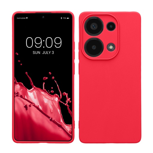 Husa Kwmobile pentru Xiaomi Redmi Note 13 Pro, Roz, Silicon, KWM000020LY011C