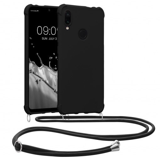 Husa Kwmobile pentru Xiaomi Redmi Note 7/Redmi Note 7 Pro, Silicon, Negru, 49965.01