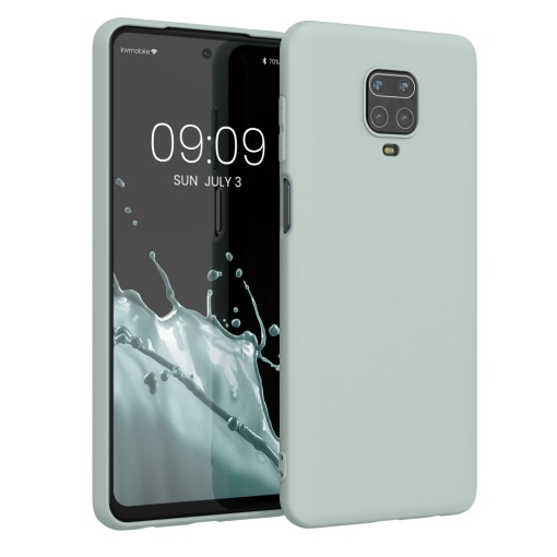 Husa Kwmobile pentru Xiaomi Redmi Note 9S/Redmi Note 9 Pro/Redmi Note 9 Pro Max, Verde deschis, Silicon, KWM000011AH056C