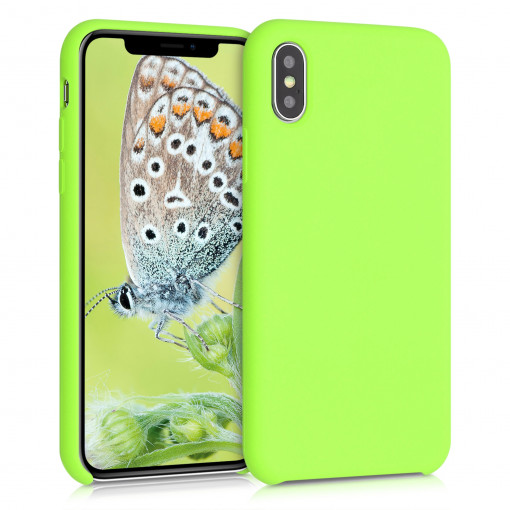 Husa pentru Apple iPhone X / iPhone XS, Silicon, Verde, 42495.06