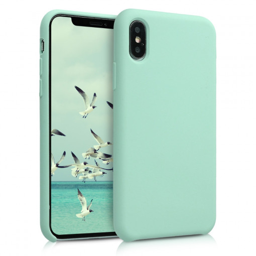 Husa pentru Apple iPhone X / iPhone XS, Silicon, Verde, 46313.71