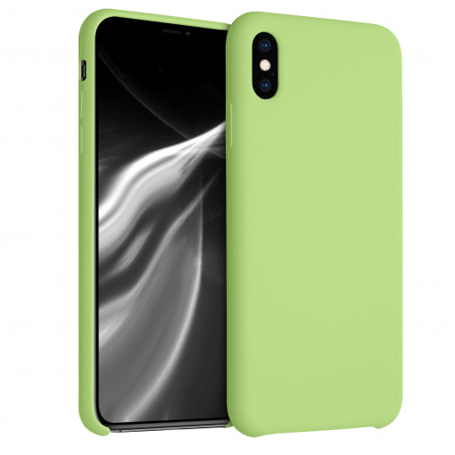 Husa pentru Apple iPhone XS Max, Silicon, Verde, 45909.214