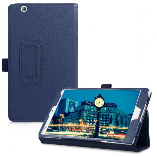 Husa pentru Huawei MediaPad M3 8.4, Piele ecologica, Albastru, 44247.17