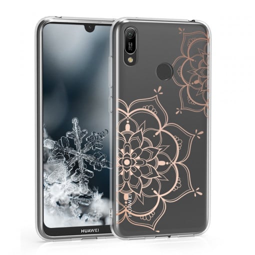 Husa pentru Huawei Y7 (2019) / Y7 Prime (2019), Silicon, Rose Gold, 49254.01