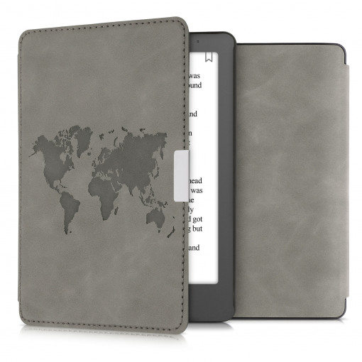 Husa pentru Kobo Aura Edition 2, Piele ecologica, Gri, kwmobile, 56885.03