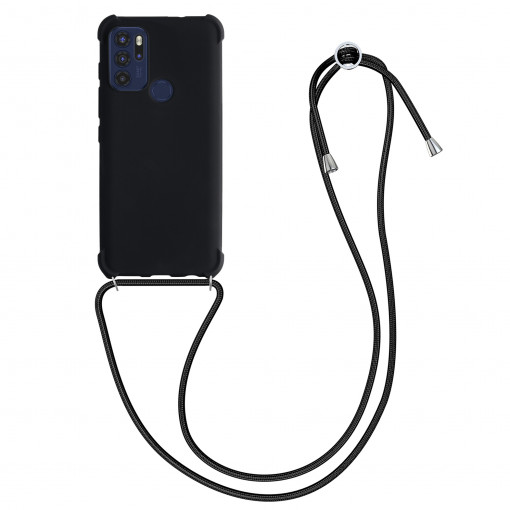 Husa pentru Motorola Moto G60s, Silicon, Negru, 56993.01, kwmobile