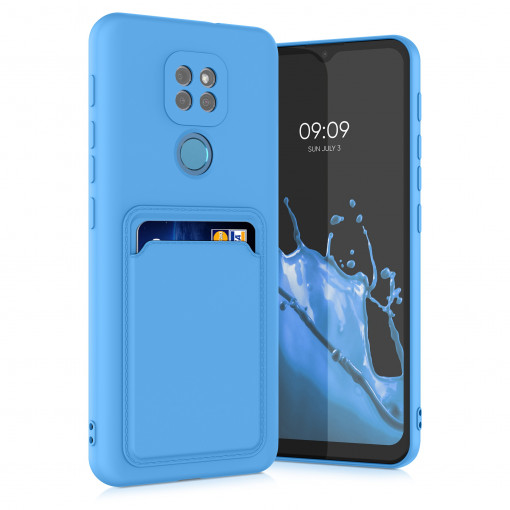 Husa pentru Motorola Moto G9 Play / Moto E7 Plus, Silicon, Albastru, 55804.23