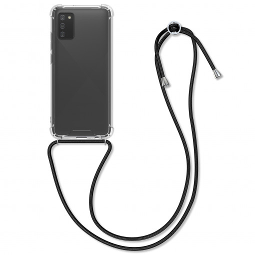 Husa pentru Samsung Galaxy A02s, Silicon, Transparent, 55090.01, kwmobile