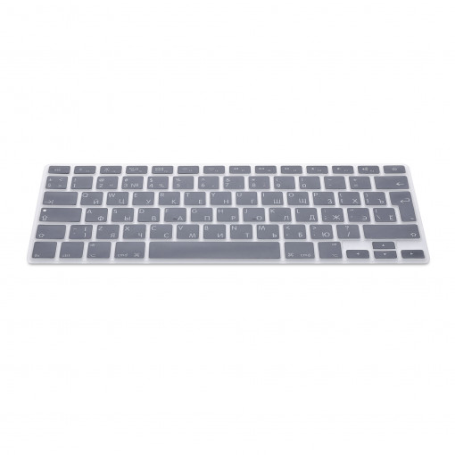 Husa pentru tastatura Apple MacBook Air 13''/MacBook Pro Retina 13''-15'' (to mid 2016), Kwmobile, Gri, Silicon, 41431.22