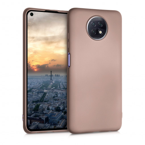 Husa pentru Xiaomi Redmi Note 9T, Silicon, Rose Gold, 54218.31