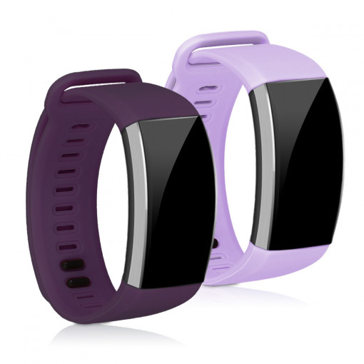 Set 2 Curele pentru Huawei Band 2 / Band 2 Pro, kwmobile, Silicon, Violet / Mov, 43318.102