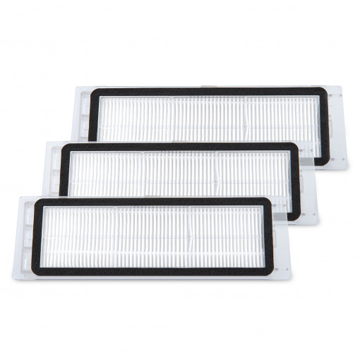Set 3 Filtre de schimb pentru aspirator Xiaomi Roborock S50/Mi Robot 1s, Kwmobile, Alb, Plastic, 52911.01