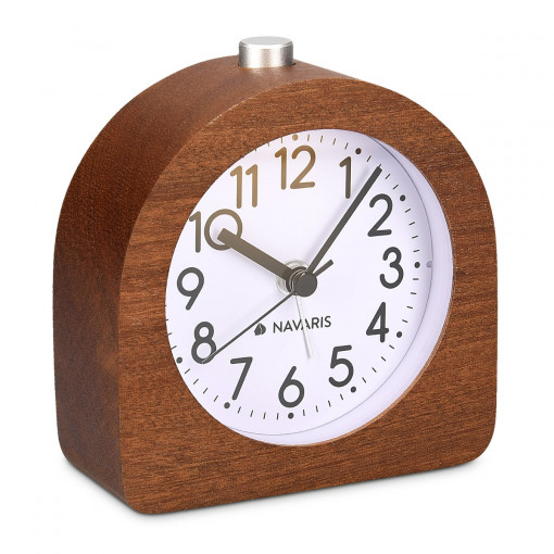 Ceas cu alarma analogic din lemn Snooze Retro, 45427.18