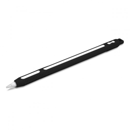 Husa de protectie pentru Apple Pencil (2. Gen), Kwmobile, Negru, Silicon, 47308.01