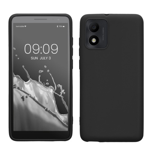 Husa Kwmobile pentru Alcatel 1B (2022), Negru, Silicon, 61461.01