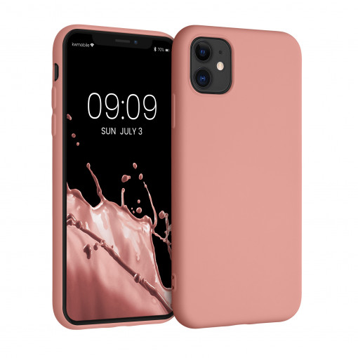 Husa Kwmobile pentru Apple iPhone 11, Silicon, Roz, 50791.110