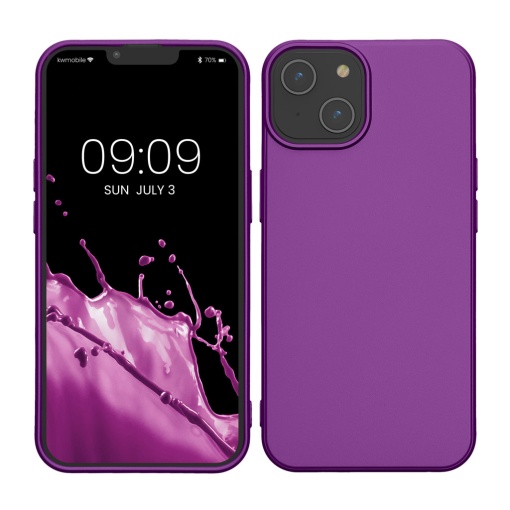 Husa Kwmobile pentru Apple iPhone 14, Violet, Silicon, KWM000022RV004C