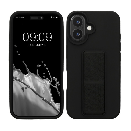 Husa Kwmobile pentru Apple iPhone 16, Negru, Silicon, KWM000022UM003C