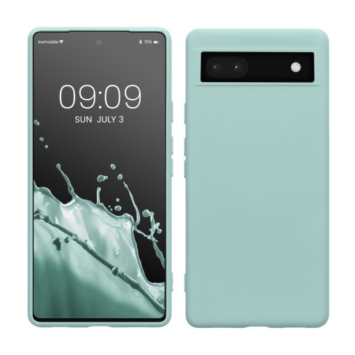 Husa Kwmobile pentru Google Pixel 6a, Verde deschis, Silicon, KWM000015OO017C