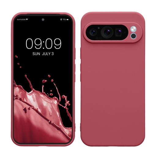 Husa Kwmobile pentru Google Pixel 9 Pro XL, Roz inchis, Silicon, KWM000020PU019C